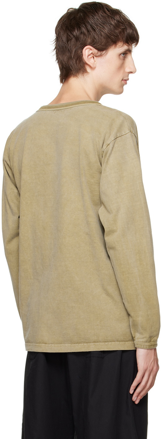 XENIA TELUNTS Khaki Koshtan Long Sleeve T-Shirt