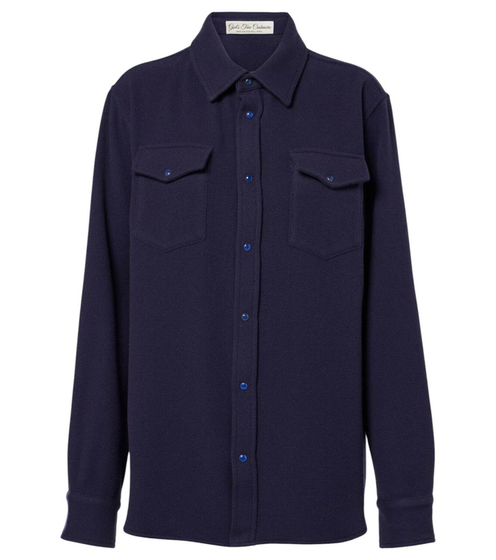Photo: God's True Cashmere Midnight Sea cashmere shirt