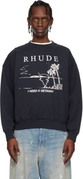 Rhude Black 'I Need A Getaway' Sweatshirt