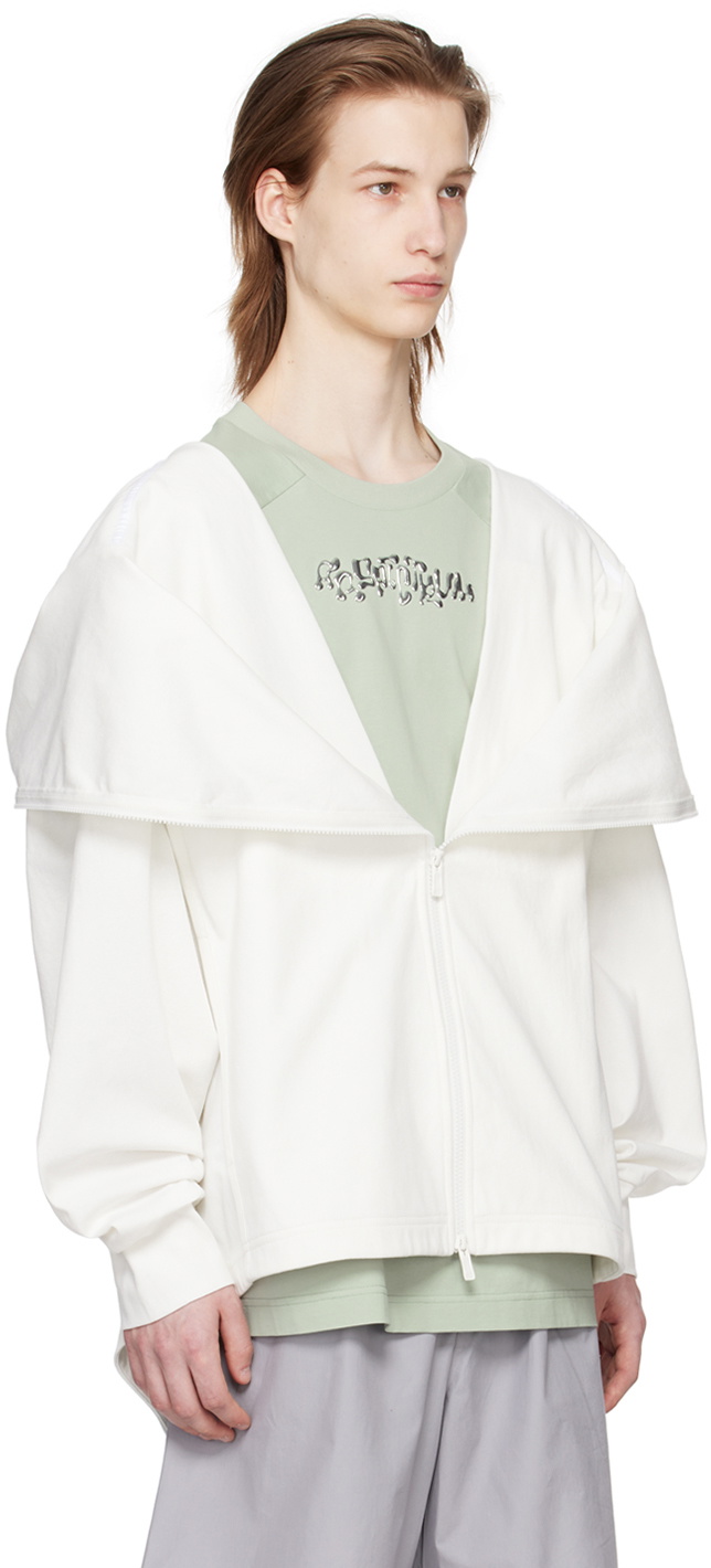 A. A. Spectrum White Garbag Hoodie