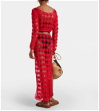 Anna Kosturova Bella crochet cotton maxi skirt