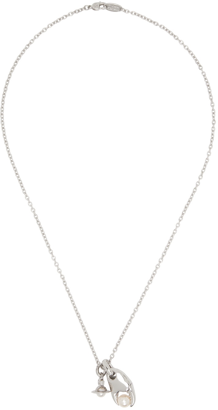 Vivienne Westwood Silver Wadim Pendant Necklace