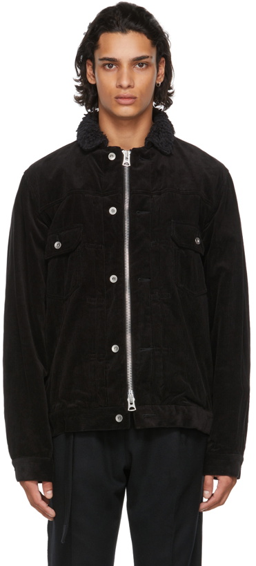 Photo: Sacai Black Corduroy Jacket