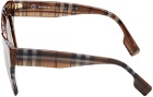 Burberry Brown Oversize Acetate Sunglasses