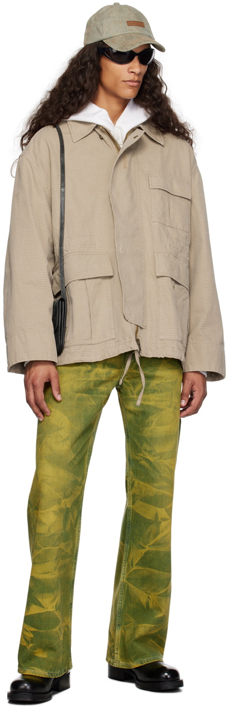 Acne Studios Off-White Distressed Hoodie