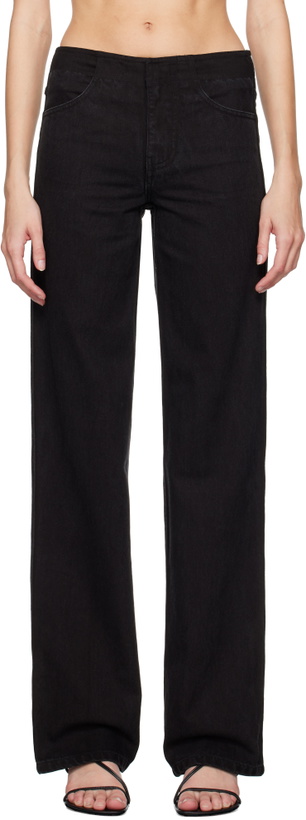 Photo: Christopher Esber Black Deconstruct Jeans