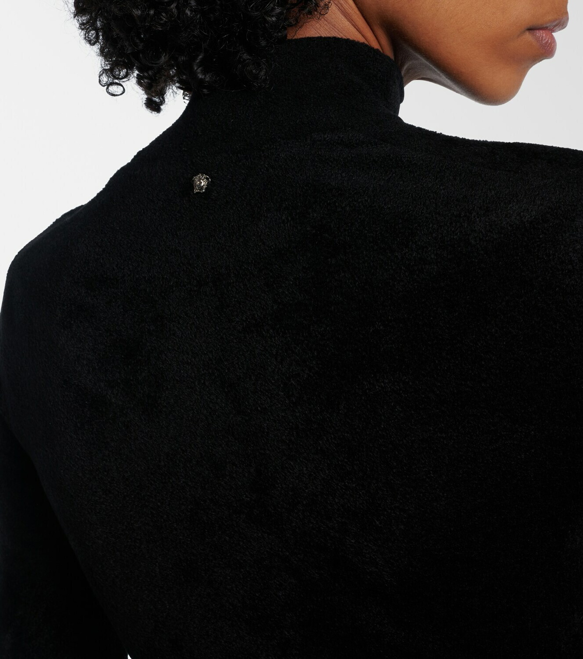 Versace Chenille turtleneck bodysuit