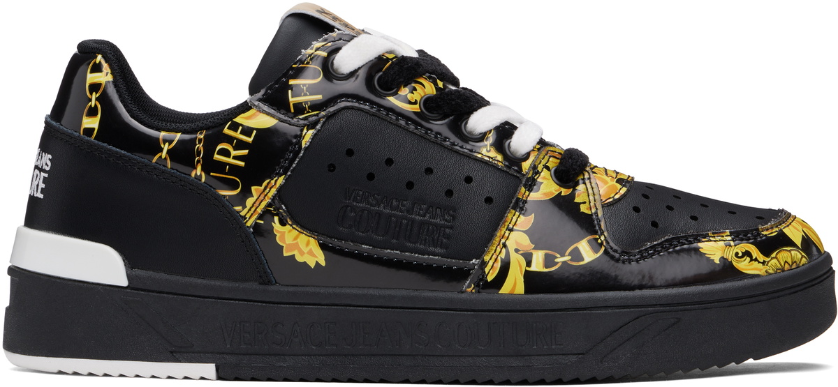 Versace Jeans Couture Black Starlight Logo Couture Sneakers