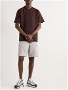 Nike - Sportswear Premium Essential Logo-Embroidered Cotton-Jersey T-Shirt - Brown