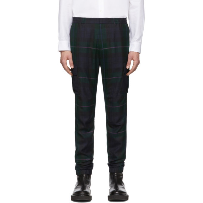 Photo: Paul Smith Black and Green Blackwatch Cargo Pants