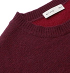 Etro - Colour-Block Wool and Cashmere-Blend Sweater - Burgundy
