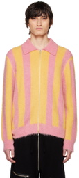ZANKOV Pink & Yellow Nicolas Cardigan