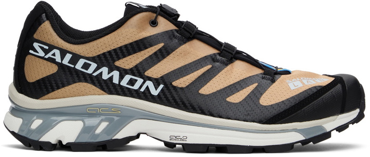 Photo: Salomon Black & Beige XT-4 Sneakers