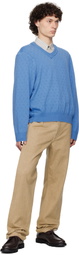 Camiel Fortgens Blue Frankenstein V-Neck Sweater