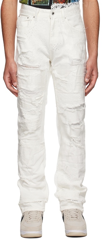 Photo: Who Decides War by MRDR BRVDO Off-White Altar Jeans