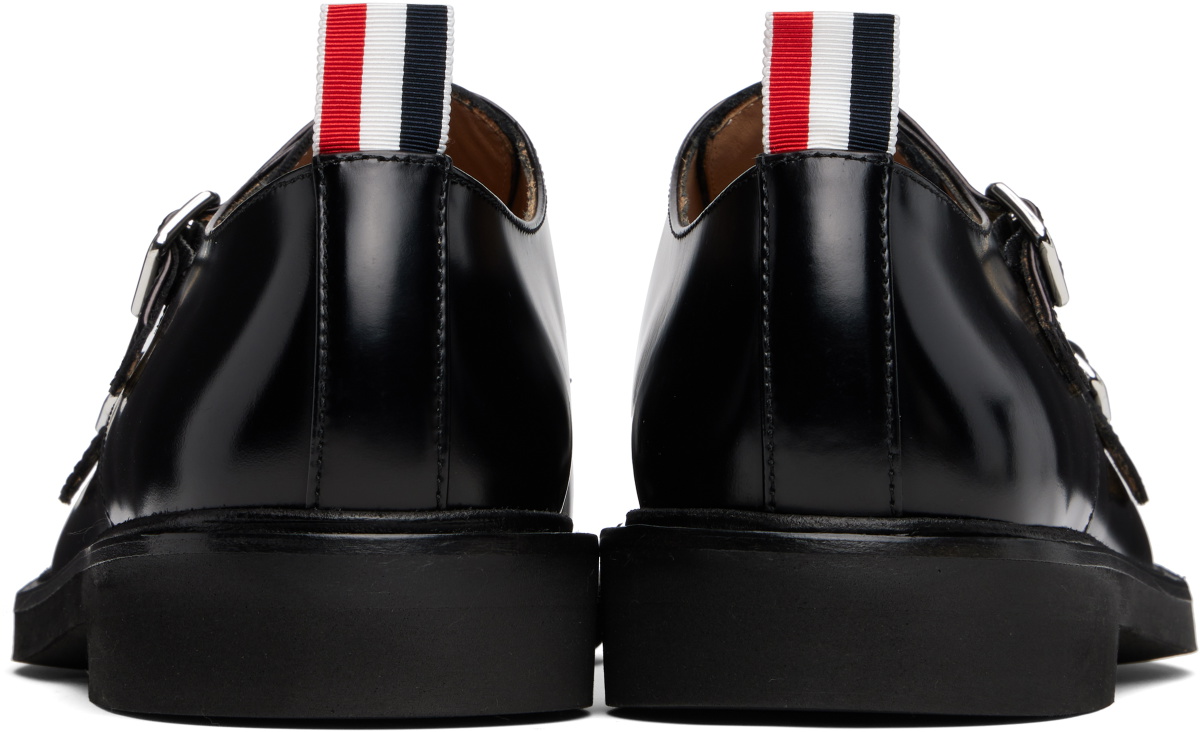 Thom Browne Black Soft Spazzolato Double Monkstraps