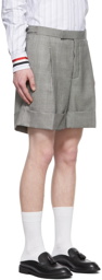 Thom Browne SSENSE Exclusive Black & White Wool Shorts