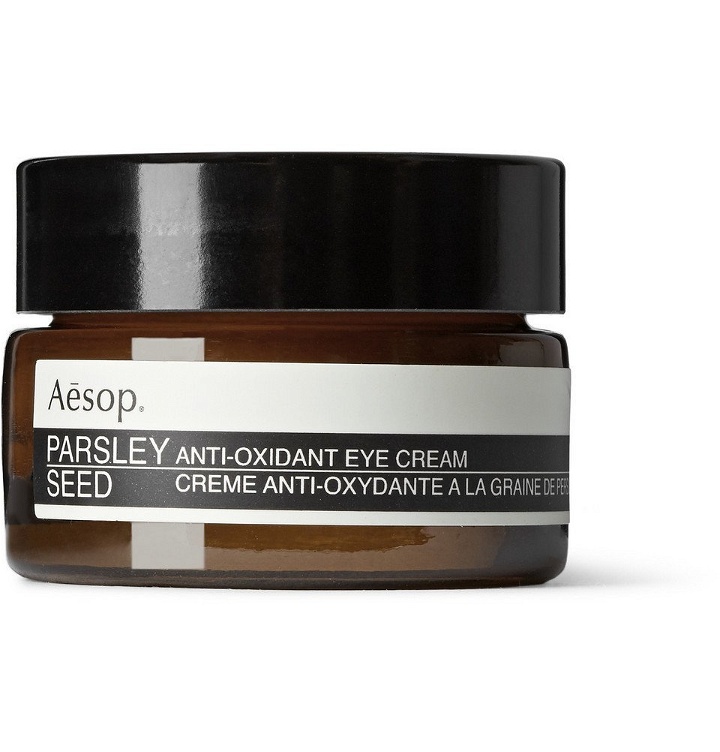 Photo: Aesop - Parsley Seed Anti-Oxidant Eye Cream, 10ml - Men - Green