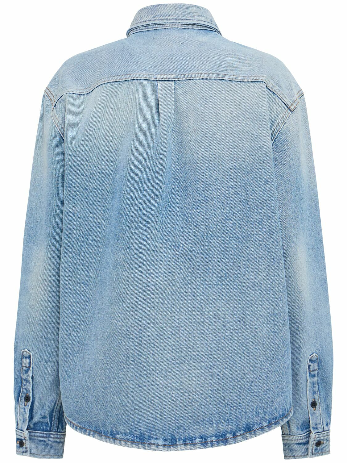 ANNAGRETA Luce Light Wash Denim Shirt