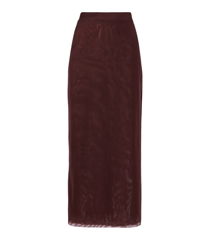 Photo: SIR High-rise jersey midi skirt