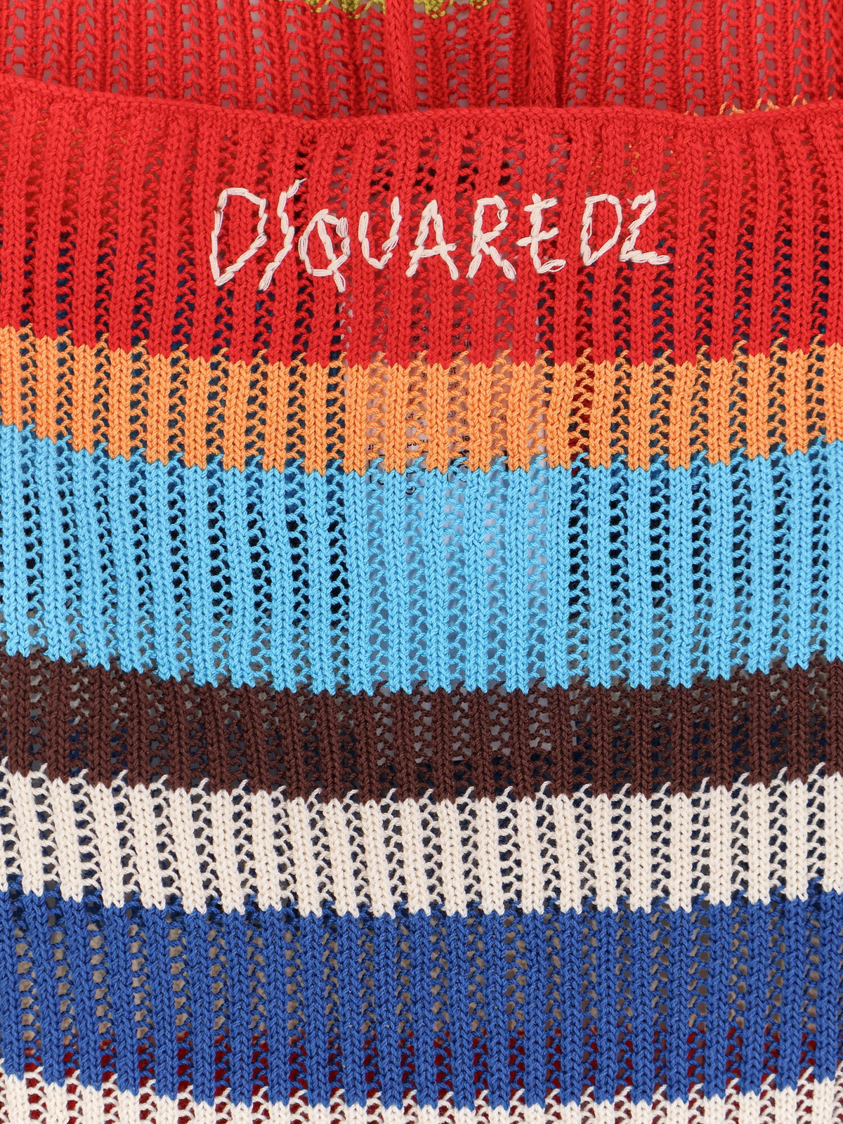 ワンピース DSQUARED2 Dsquared2 Summer Lovers cotton short dress Blu Dsquared2 Summer Lovers Cotton Short Dress Dsquared2