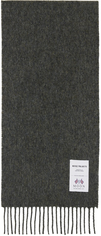 Photo: NORSE PROJECTS Gray Moon Lambswool Scarf