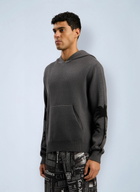 Palm Angels Back Palms Knit Hooded Sweatshirt