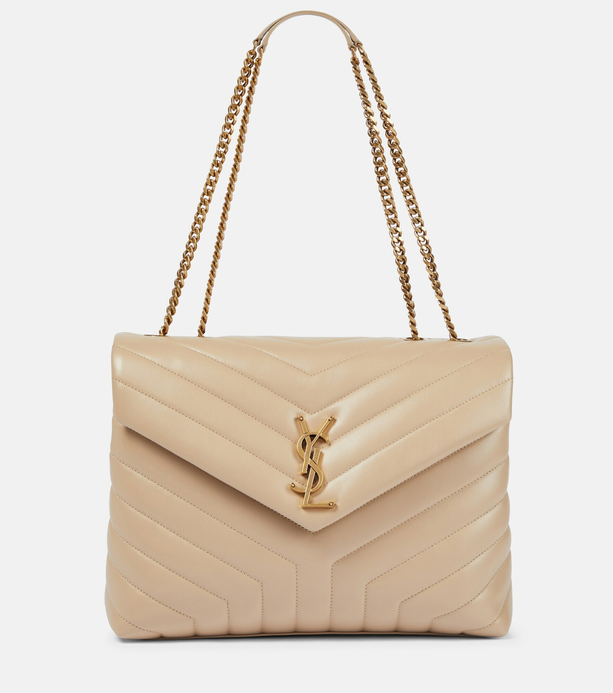 Saint Laurent Bordeaux Calf Leather Bos Taurus Shoulder Bag