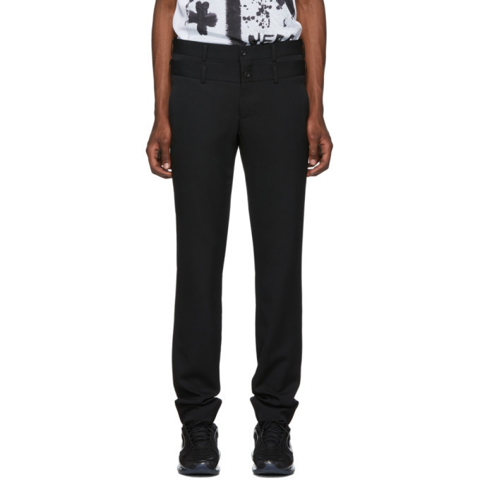 Photo: Comme des Garcons Homme Plus Black Double Waistband Trousers