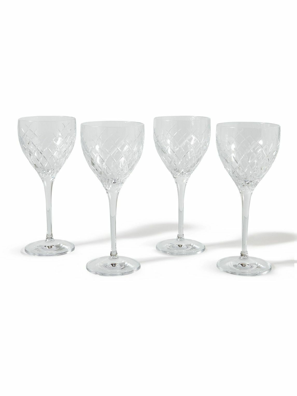 Barwell Set of Four Crystal Rocks Glasses