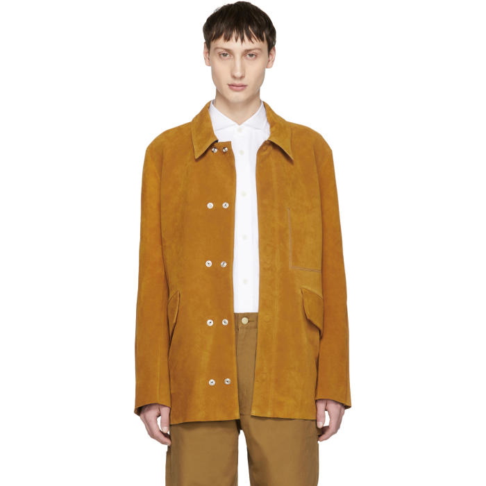 Acne Studios Brown Suede Lhamar Jacket Acne Studios