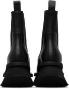 Rick Owens Black Temple Low Factory Beatle Chelsea Boots