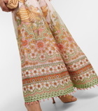 Zimmermann - Kaleidoscope silk and linen gown