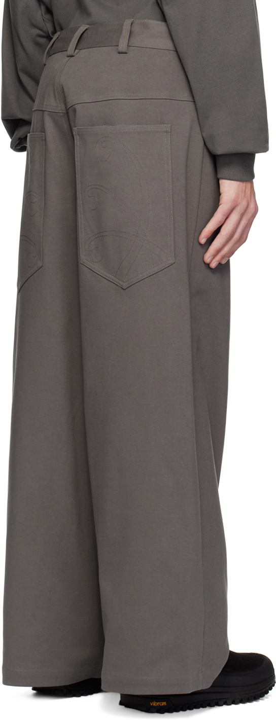 A. A. Spectrum Gray Katana Trousers
