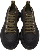 Alexander McQueen Khaki Tread Slick Low Sneaker