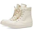 Rick Owens Men's High Sneakers in Milk