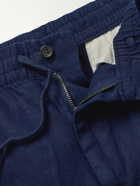 Polo Ralph Lauren - Straight-Leg Linen Drawstring Trousers - Blue