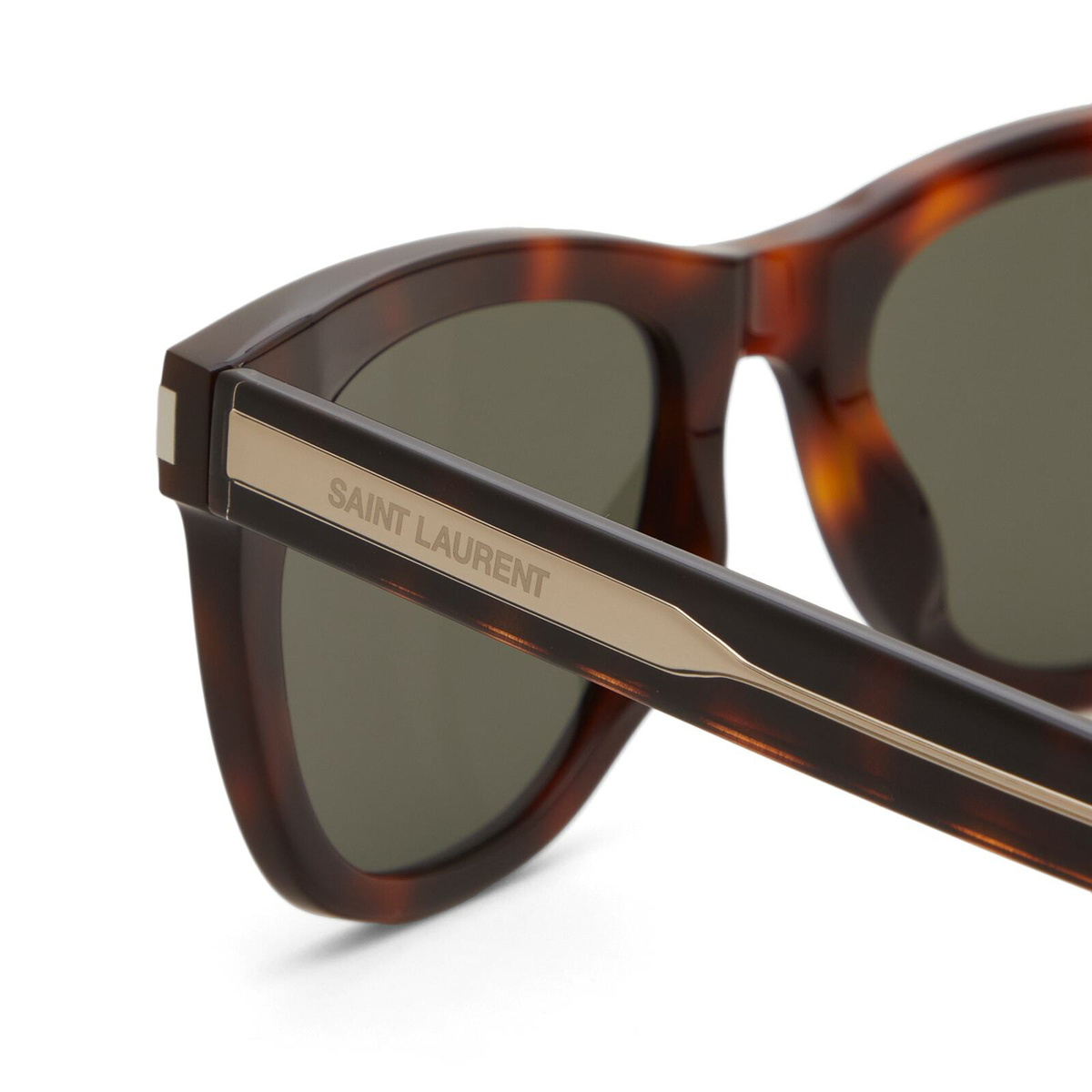 Saint Laurent Sunglasses Saint Laurent Naked Wire Sunglasses in Havana/Crystal/Grey 