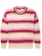 Isabel Marant - Drussellh Striped Mohair-Blend Sweater - Pink