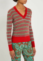 Etro Striped Knit Jumper Red