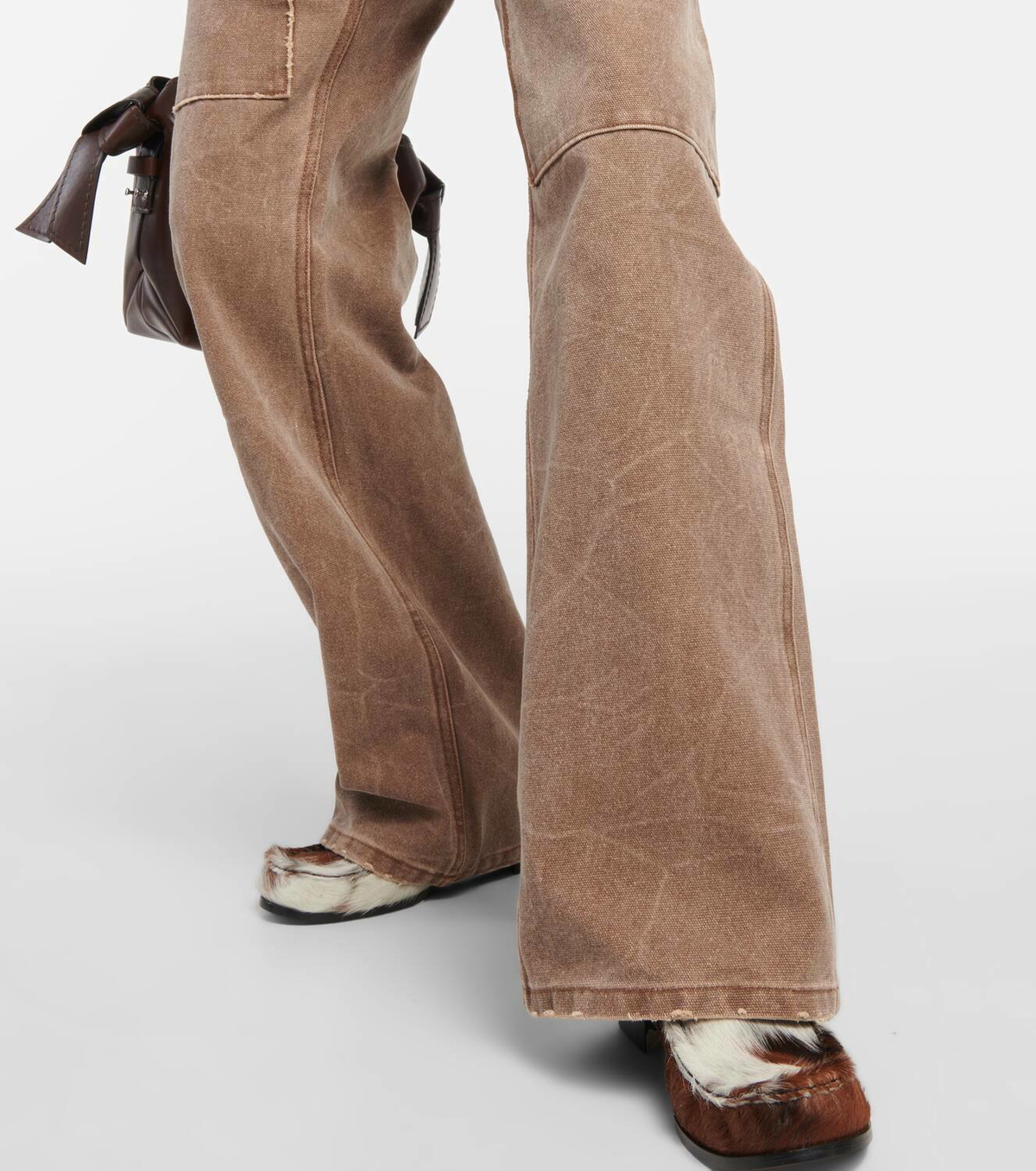 Acne Studios Palma mid-rise canvas straight pants Acne Studios