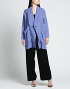 Alessia Santi Womens Overcoat & Trench Coat in Purple