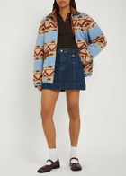Guest In Residence Western Industry Quilted Wool and Cashmere-blend Jacket Blue