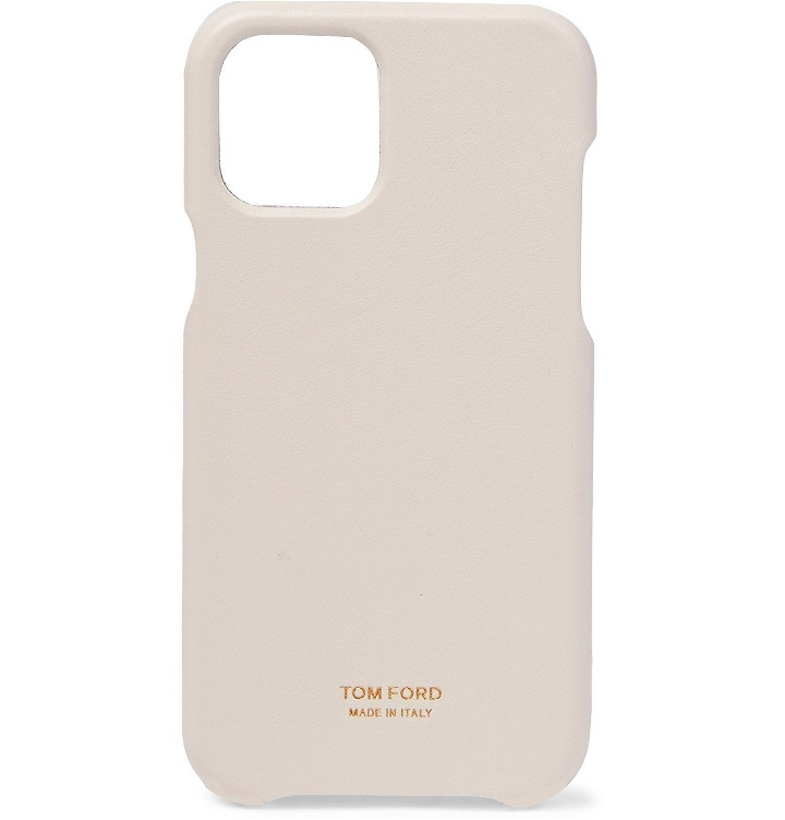 Photo: TOM FORD - Logo-Detailed Leather iPhone 11 Pro Phone Case - White