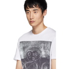 Alexander McQueen White John Deakin Archive Edition Graffiti T-Shirt