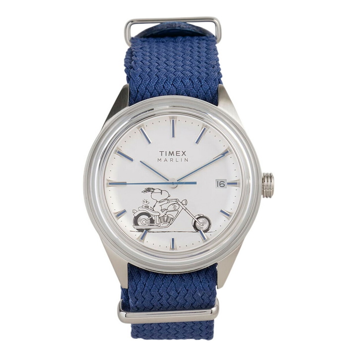 Photo: Timex Peanuts Easy Rider Marlin Jet Watch in Silver/Blue