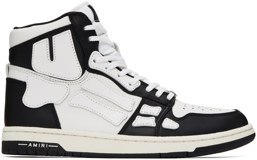 AMIRI Black & White Skel Top Hi Sneakers Amiri