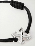 Off-White - Arrow Silver-Tone Cord Bracelet