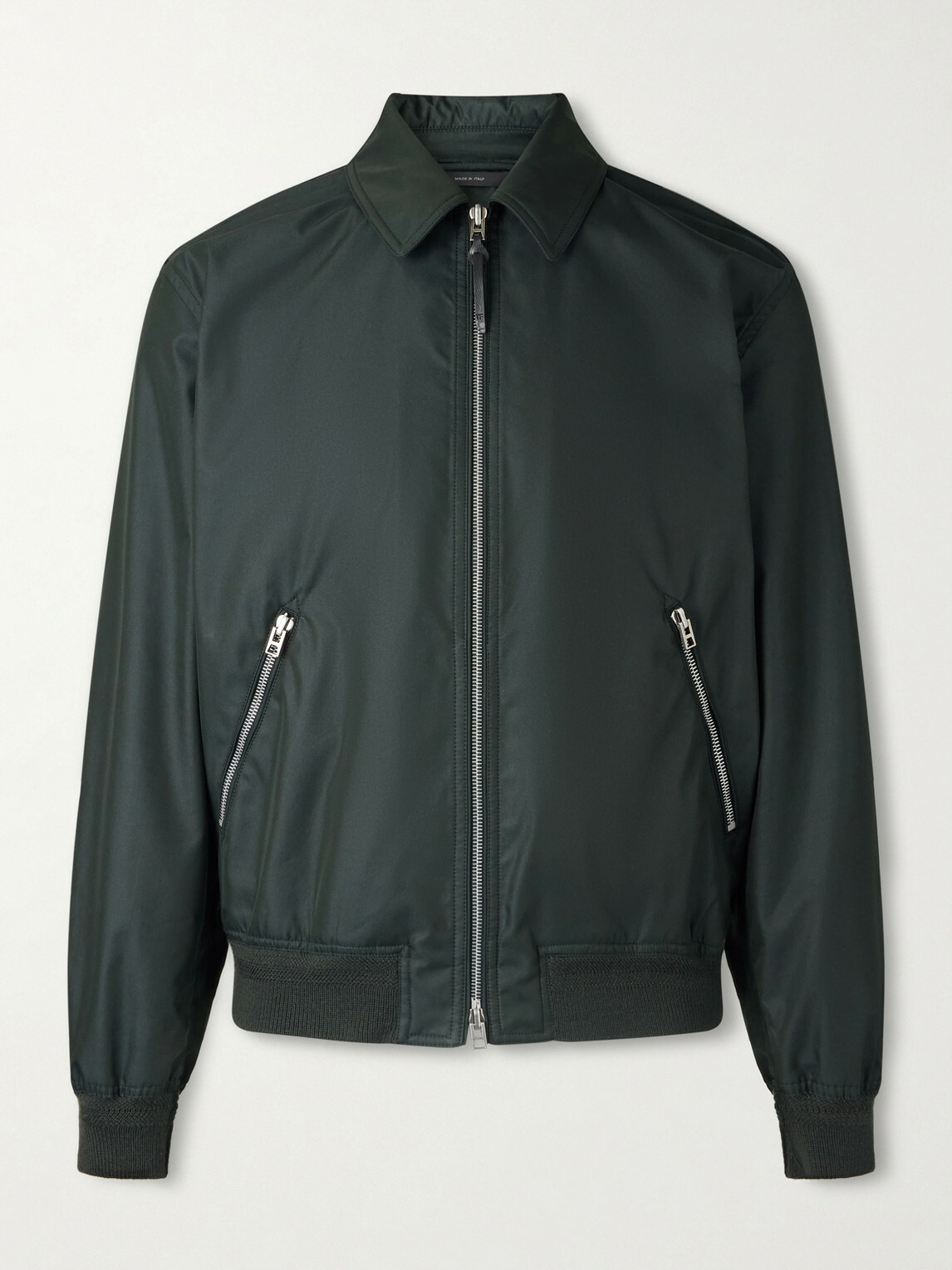 TOM FORD - Cotton-Blend Twill Blouson Jacket - Green