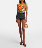 Dolce&Gabbana Floral cotton crop top
